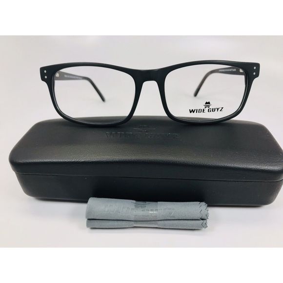 New Wide Guyz Matte Black UNTOUCHABLE Eyeglass 60mm for The Stylish Large Man - Picture 2 of 11